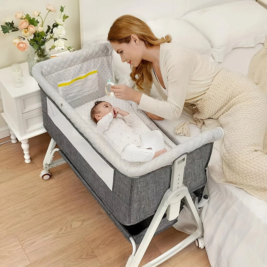 3 in 1 Bassinet Bedside Sleeper with Wheels
