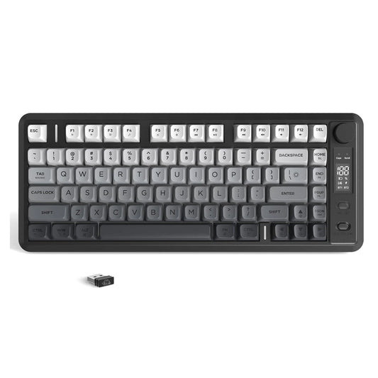 Wireless Membrane Gaming Keyboard with Knob & OLED Display